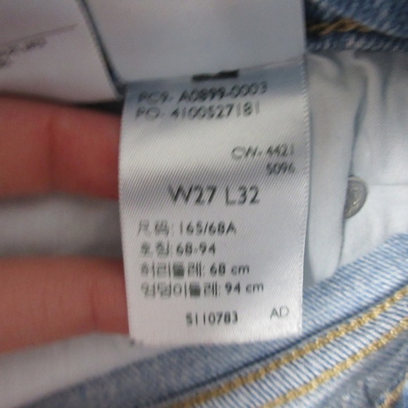 Levi's 70s High Flare Jeans Women 27 Blue Denim Cotton Distressed Vtg Retro 748 - Picture 2 of 15